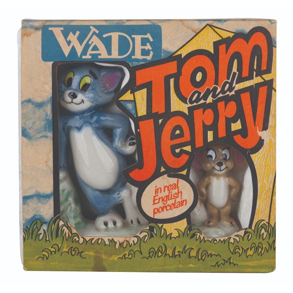 A "Tom and Jerry" Ceramic Figurine Box Set by Wade.