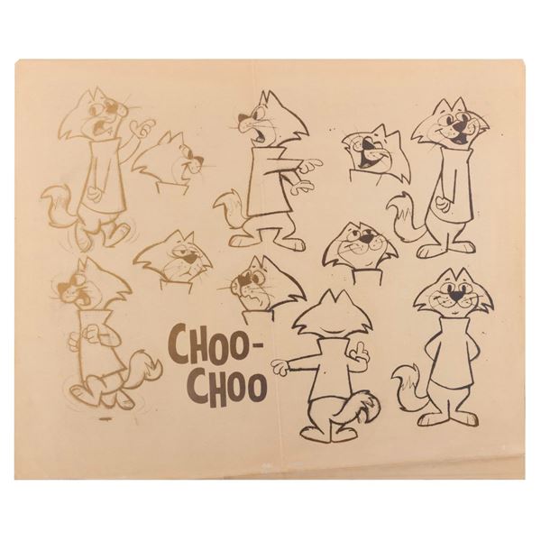 A "Top Cat" Choo-Choo Model Sheet.