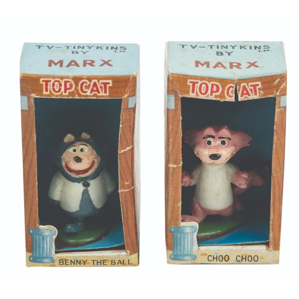 A Pair of Top Cat TV-Tinykins & Boxes by Marx.