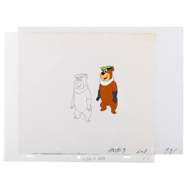 A "Yogi's Great Escape" Production Cel and Drawing.
