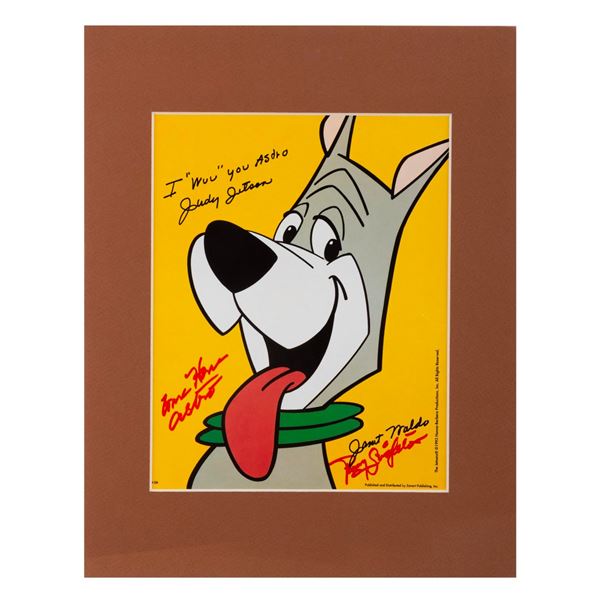 A Signed "The Jetsons" Astro Poster Print.