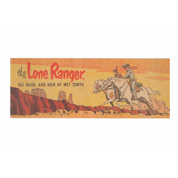 The Lone Ranger Cheerios Comic.