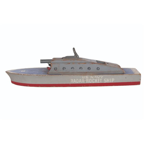 A U.S. Navy Radar-Rocket Ship by Keystone.