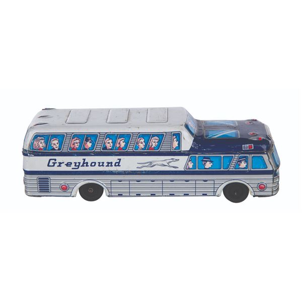 A Greyhound Bus Tin Toy.