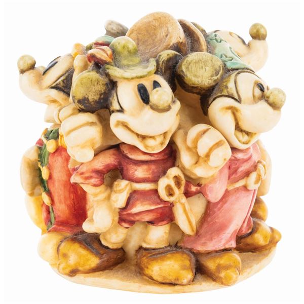 A Harmony Kingdom Mickey Through the Years Trinket Box.