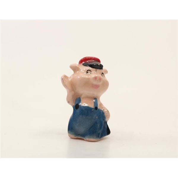 A Silly Symphony "Three Little Pigs" Ceramic Figurine.