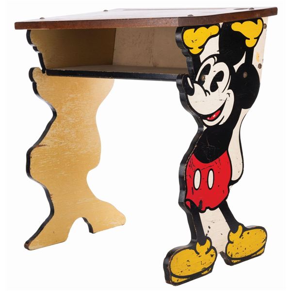 A Mickey and Minnie Mouse Children's Desk.