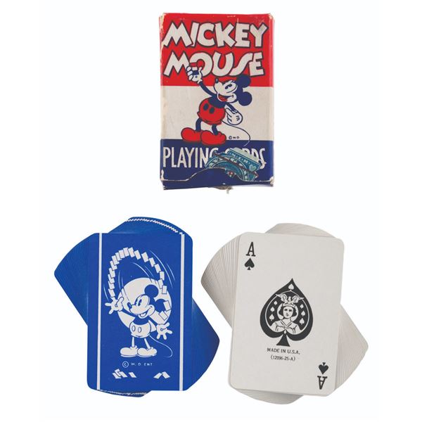 An Early Mickey Mouse Playing Card Deck.