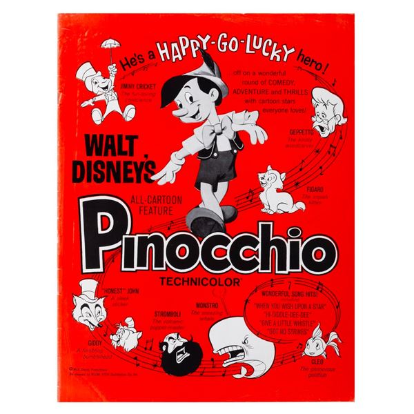 A "Pinocchio" Re-Release Pressbook.