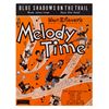 Image 1 : Blue Shadow's On The Trail "Melody Time" Sheet Music.