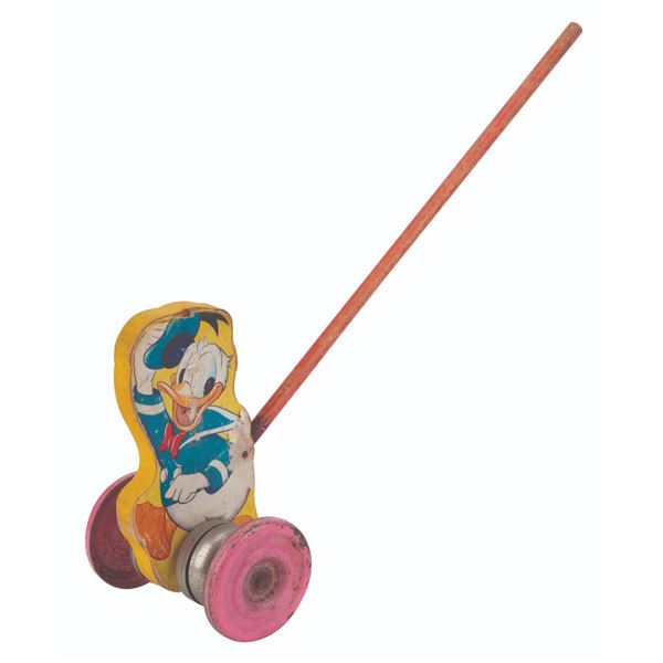 A Donald Duck Push Toy.