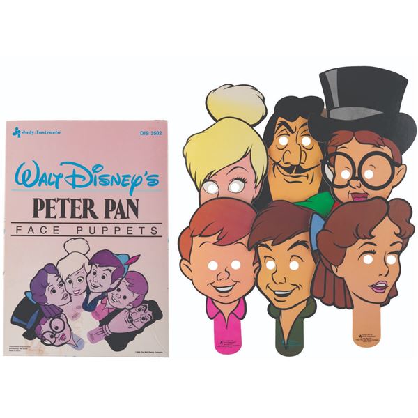 A Set of Peter Pan Face Puppets.
