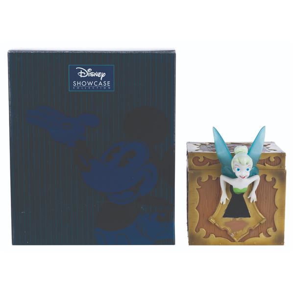 A Tinker Bell Keyhole Trinket Box.