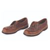 Image 1 : A Pair of Leather Davy Crockett Children's Shoes.