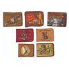 Image 1 : A Collection of 7 Davy Crockett Wallets.