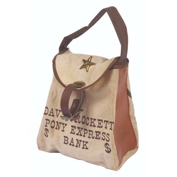 A Davy Crockett Pony Express Bank Bag.