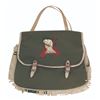 Image 1 : A Davy Crockett Canvas Messenger Bag.