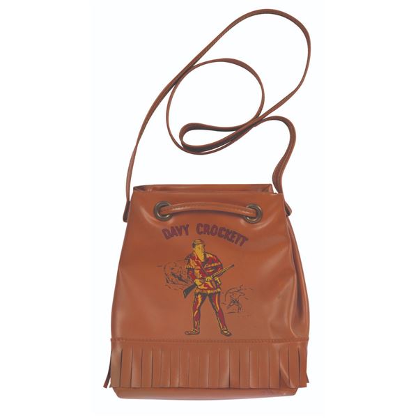 A Davy Crockett Vinyl Satchel.