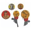 Image 1 : A Collection of 5 Davy Crockett Buttons.