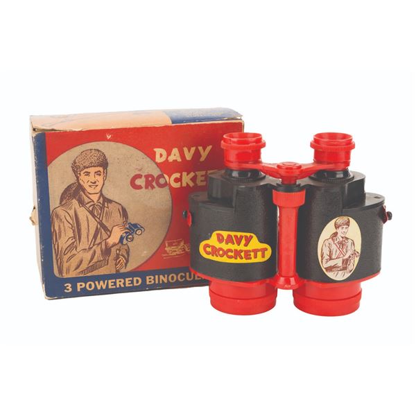 A Davy Crockett Binoculars Toy & Box.