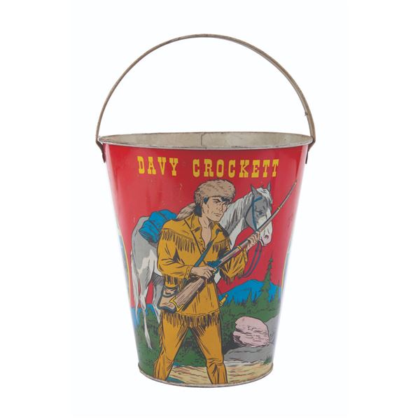 An Ohio Art Davy Crockett Tin Pail.