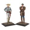 Image 1 : A Pair of Metal Davy Crockett-Themed Figures.