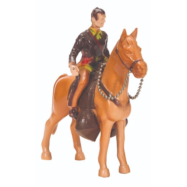 An Ideal Davy Crockett and His Horse with Box.
