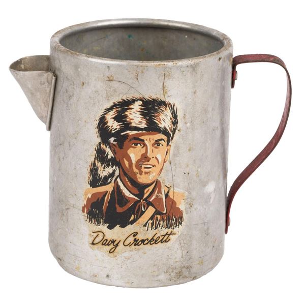 A Davy Crockett Tin Creamer Cup Toy.