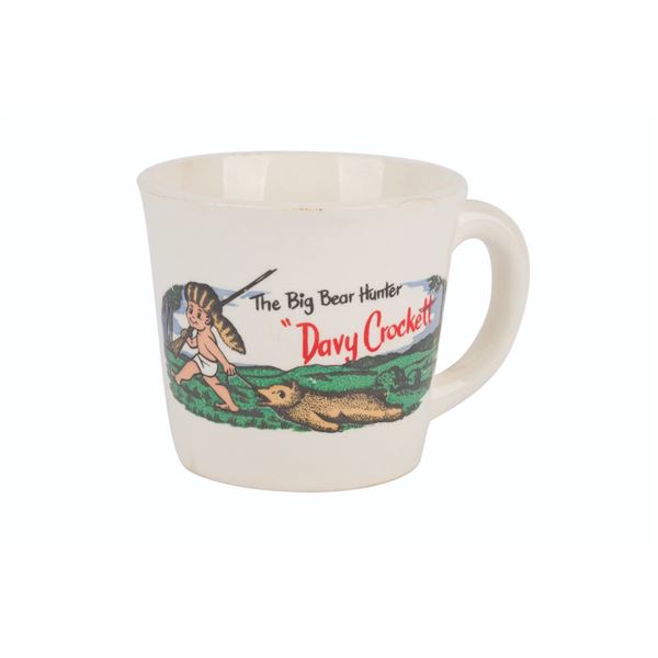 A Davy Crockett the Big Bear Hunter Mug.