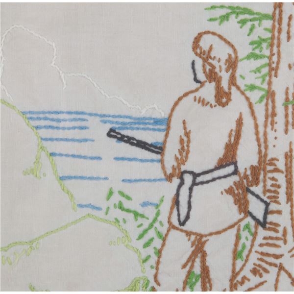 Davy Crockett Embroidery.