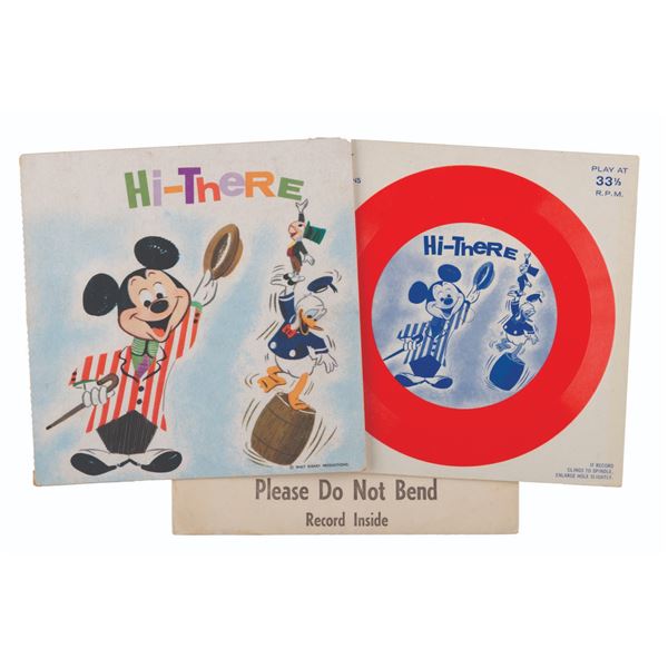 A 1964 Mickey Mouse Hi-There Record Card.