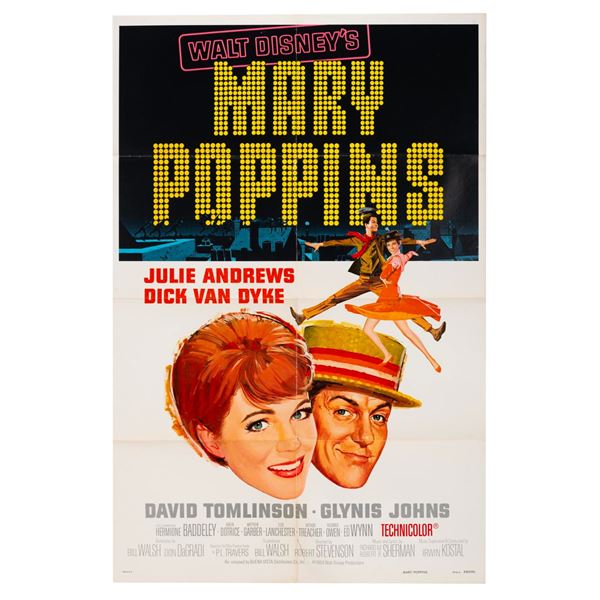 A "Mary Poppins" 1980 Re-release One-Sheet.
