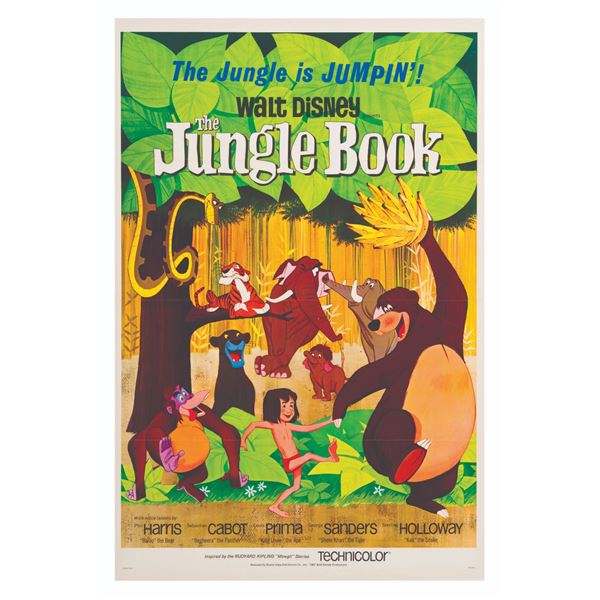 An Original Release One-Sheet for "The Jungle Book."