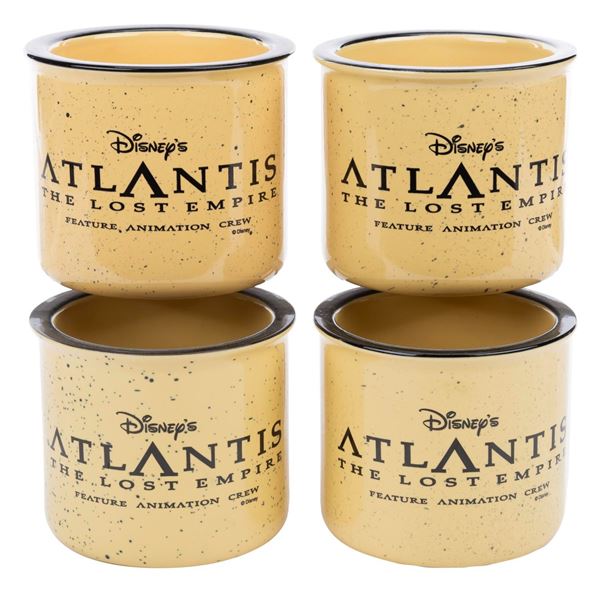 A Collection of "Atlantis the Lost Empire" Crew Gift Mugs.
