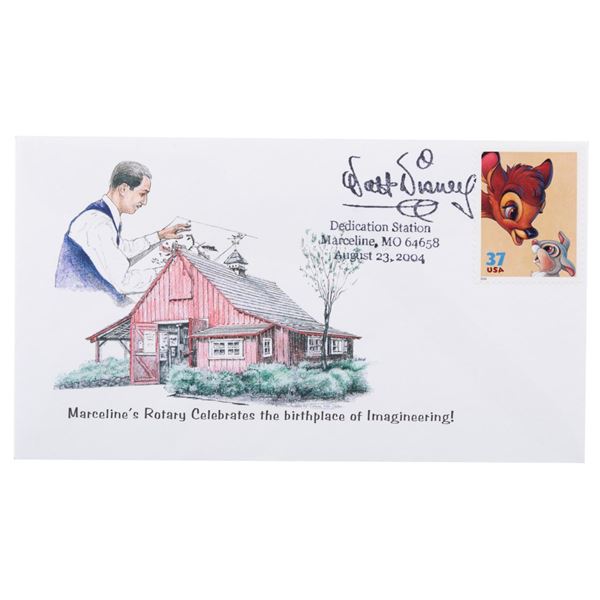 A Marceline's Rotary Dedication Station Envelope with "Bambi" Stamp.