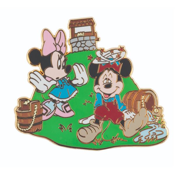 A Disney Shopping Mickey and Minnie Jack and Jill Nursery Rhyme Pin.