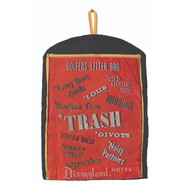 A Disneyland Hotel Golfer's Litter Bag.