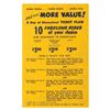 Image 2 : A Late 1956 10 Rides Ticket Plan Flyer.