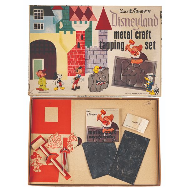 A 1955 Disneyland Metal Tapping Set.