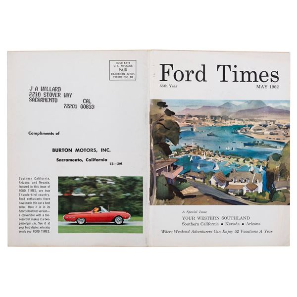 A 1962 Ford Times with "What Khrushchev missed in Disneyland" Article.