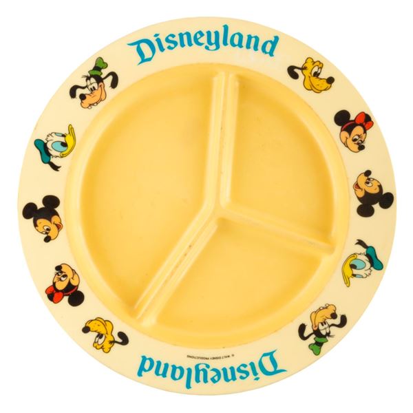 A Disneyland Plastic Child's Plate.