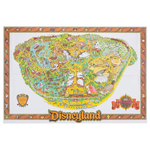 A 1989 Disneyland Souvenir Map.