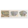 Image 1 : A Multi-Signed Disneyland Map Triptych.