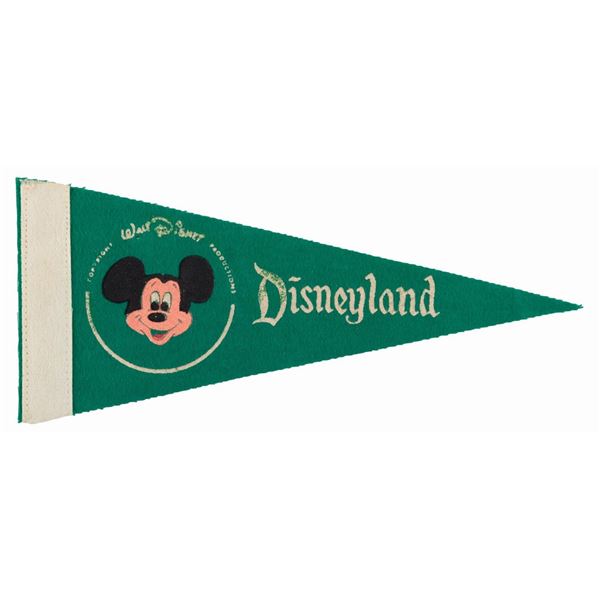 A Rare Mini Disneyland Pennant.