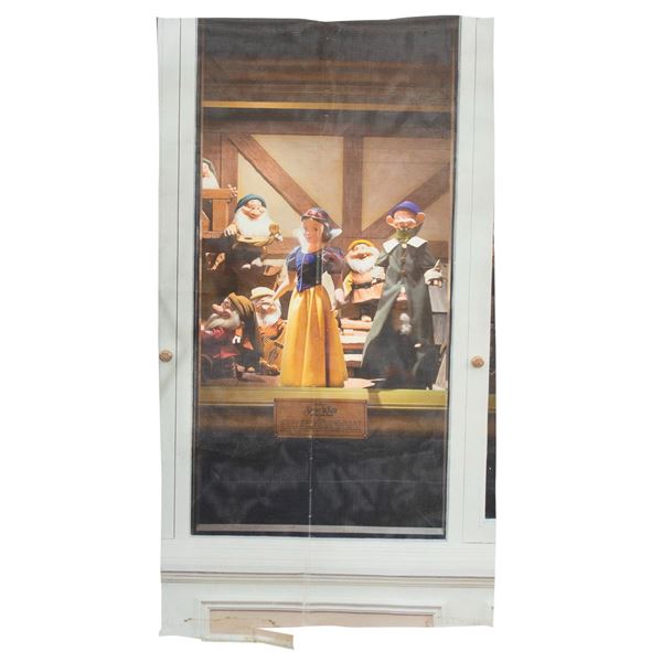 A Main Street Emporium Snow White Display Building Scrim.