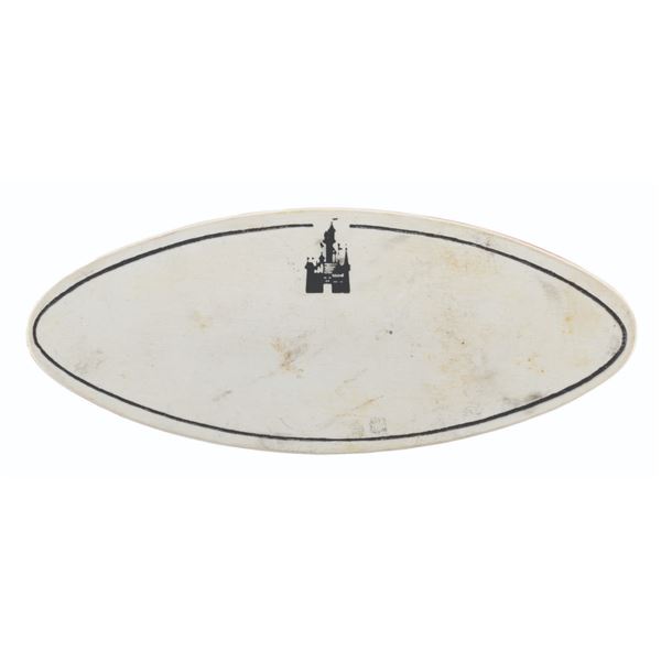 A Blank 1970s Cast Member Name Badge.