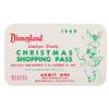 Image 1 : A 1969 Disneyland Employee Christmas Shopping Pass.