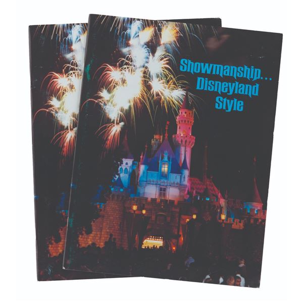A Pair of Showmanship…Disneyland Style Booklets.