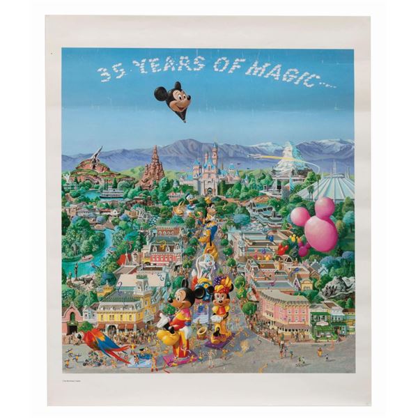 A Disneyland 35 Years of Magic Poster.