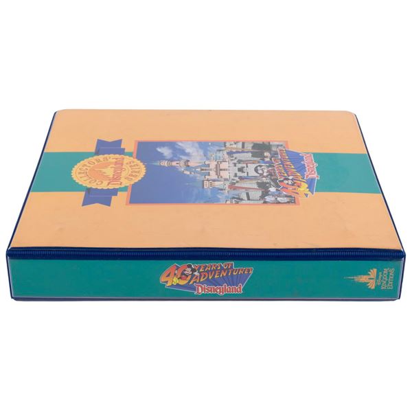 A Disneyland 40 Years of Adventure Card Set and Binder.